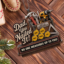 Load image into Gallery viewer, Personalized Wood Ornament Custom Name Gift for Dad's Car
