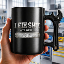 Load image into Gallery viewer, Personalized Wrench Handle Coffee Mug Custom Name Gift for Dad
