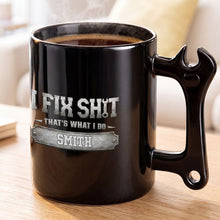 Load image into Gallery viewer, Personalized Wrench Handle Coffee Mug Custom Name Gift for Dad
