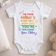 Load image into Gallery viewer, Personalized Custom Baby Onesie for Dad's Father's Day Gift
