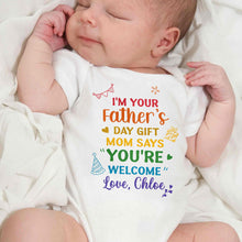 Load image into Gallery viewer, Personalized Custom Baby Onesie for Dad's Father's Day Gift
