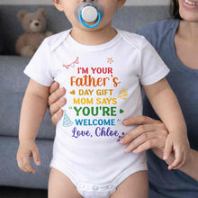 Load image into Gallery viewer, Personalized Custom Baby Onesie for Dad's Father's Day Gift
