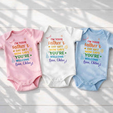 Load image into Gallery viewer, Personalized Custom Baby Onesie for Dad's Father's Day Gift
