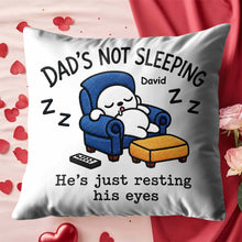Load image into Gallery viewer, Personalized Custom Pillow for Dad Resting Eyes Gift

