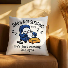 Load image into Gallery viewer, Personalized Custom Pillow for Dad Resting Eyes Gift
