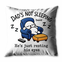 Load image into Gallery viewer, Personalized Custom Pillow for Dad Resting Eyes Gift
