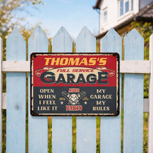Load image into Gallery viewer, Personalized Vintage Metal Sign for Dad Garage Decor Gift
