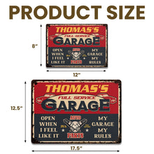 Load image into Gallery viewer, Personalized Vintage Metal Sign for Dad Garage Decor Gift
