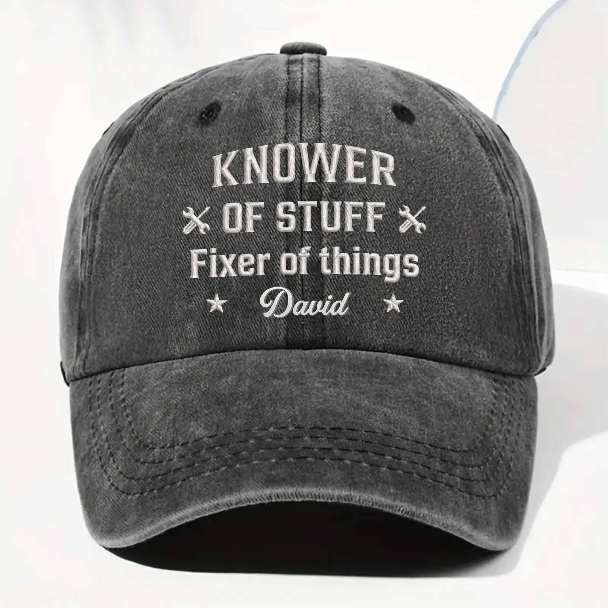 Personalized Denim Cap for Dad with Custom Text - Great Gift