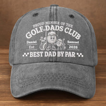 Load image into Gallery viewer, Personalized Washed Denim Cap for Golf Dads Best Dad Gift
