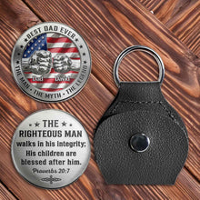 Load image into Gallery viewer, Personalized Pocket Hug Best Dad Ever Gift Custom Token
