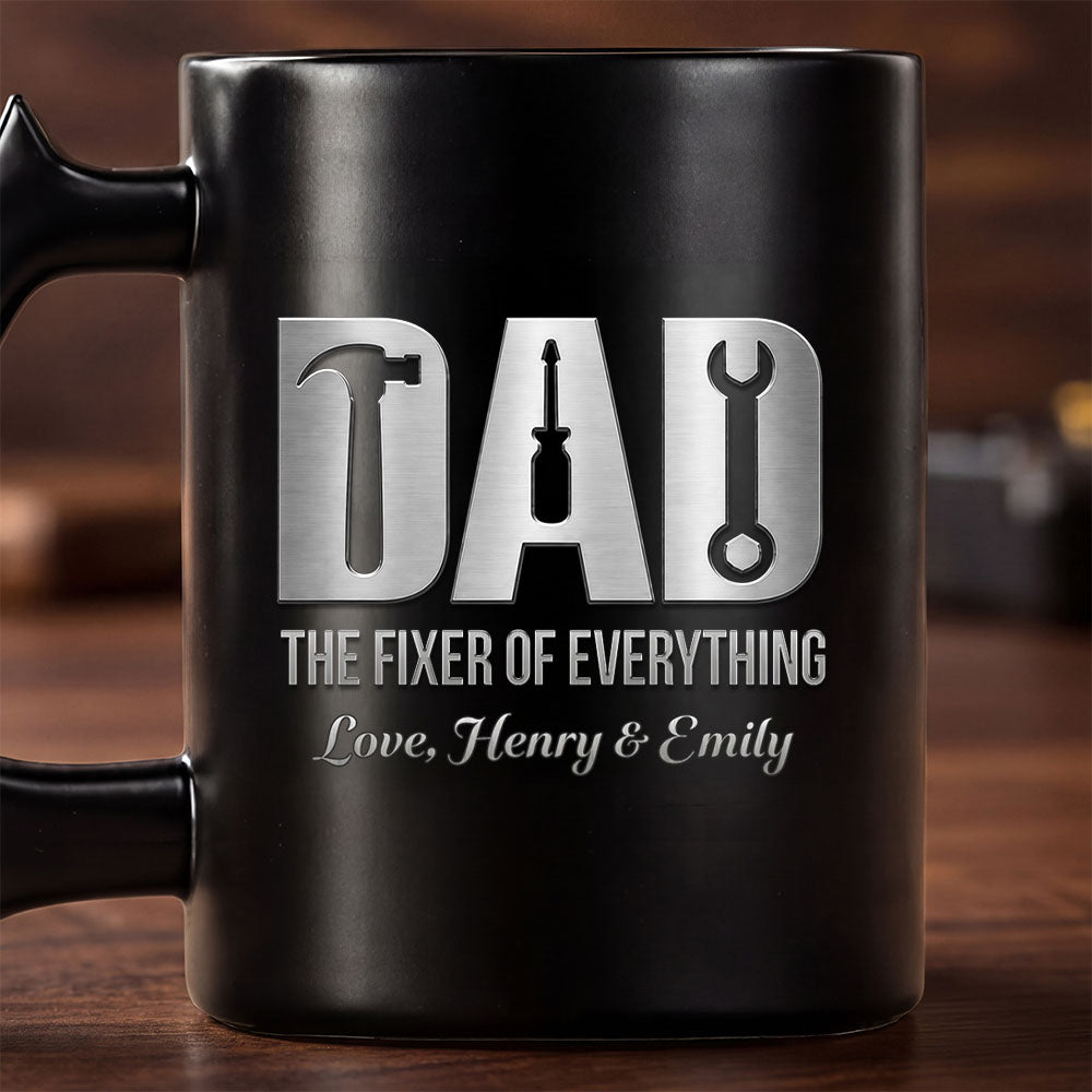 Personalized Wrench Handle Coffee Mug Custom Gift for Dad