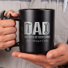 Load image into Gallery viewer, Personalized Wrench Handle Coffee Mug Custom Gift for Dad
