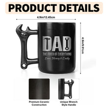 Load image into Gallery viewer, Personalized Wrench Handle Coffee Mug Custom Gift for Dad

