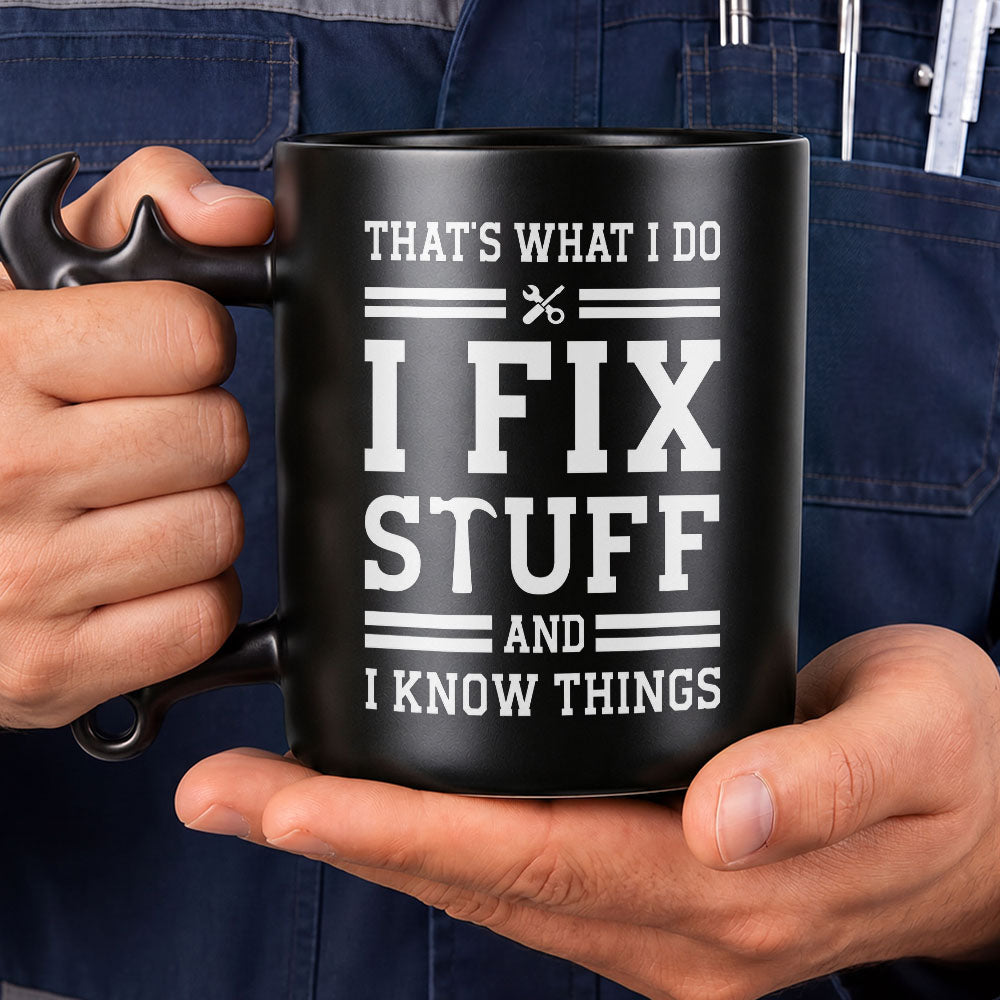 Personalized Wrench Handle Mug Custom Gift for Dad