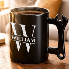 Load image into Gallery viewer, Personalized Wrench Handle Mug Custom Gift for Dad
