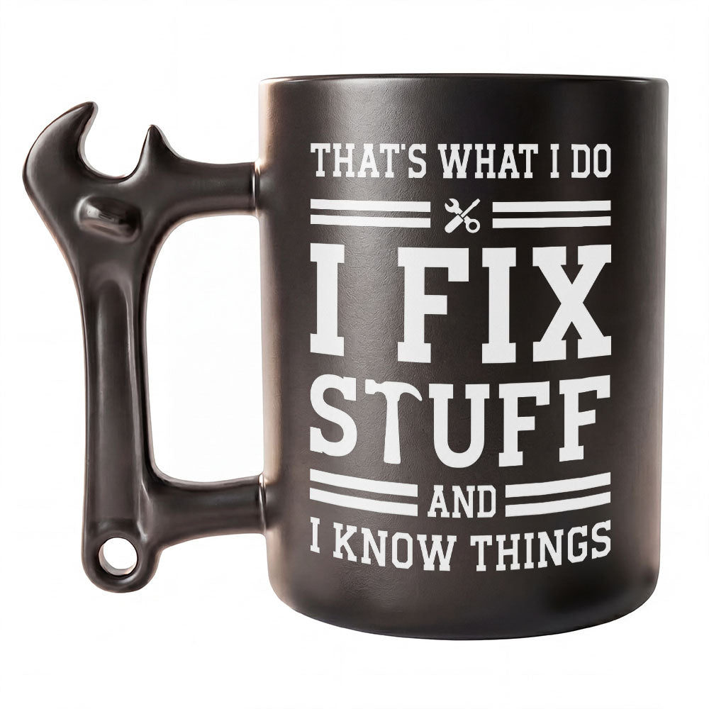 Personalized Wrench Handle Mug Custom Gift for Dad