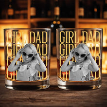 Load image into Gallery viewer, Personalized Custom Whiskey Glass Photo Upload Gift for Dad
