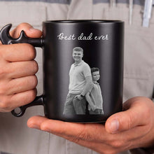 Load image into Gallery viewer, Personalized Wrench Handle Coffee Mug Custom Photo Gift for Dad
