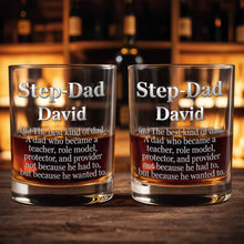 Load image into Gallery viewer, Personalized Custom Whiskey Glass for Step Dad Gift Idea

