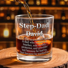 Load image into Gallery viewer, Personalized Custom Whiskey Glass for Step Dad Gift Idea
