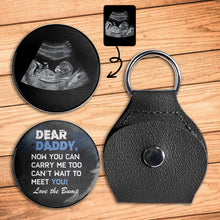 Load image into Gallery viewer, Personalized Ultrasound Photo Pocket Hug Custom Gift for Dad
