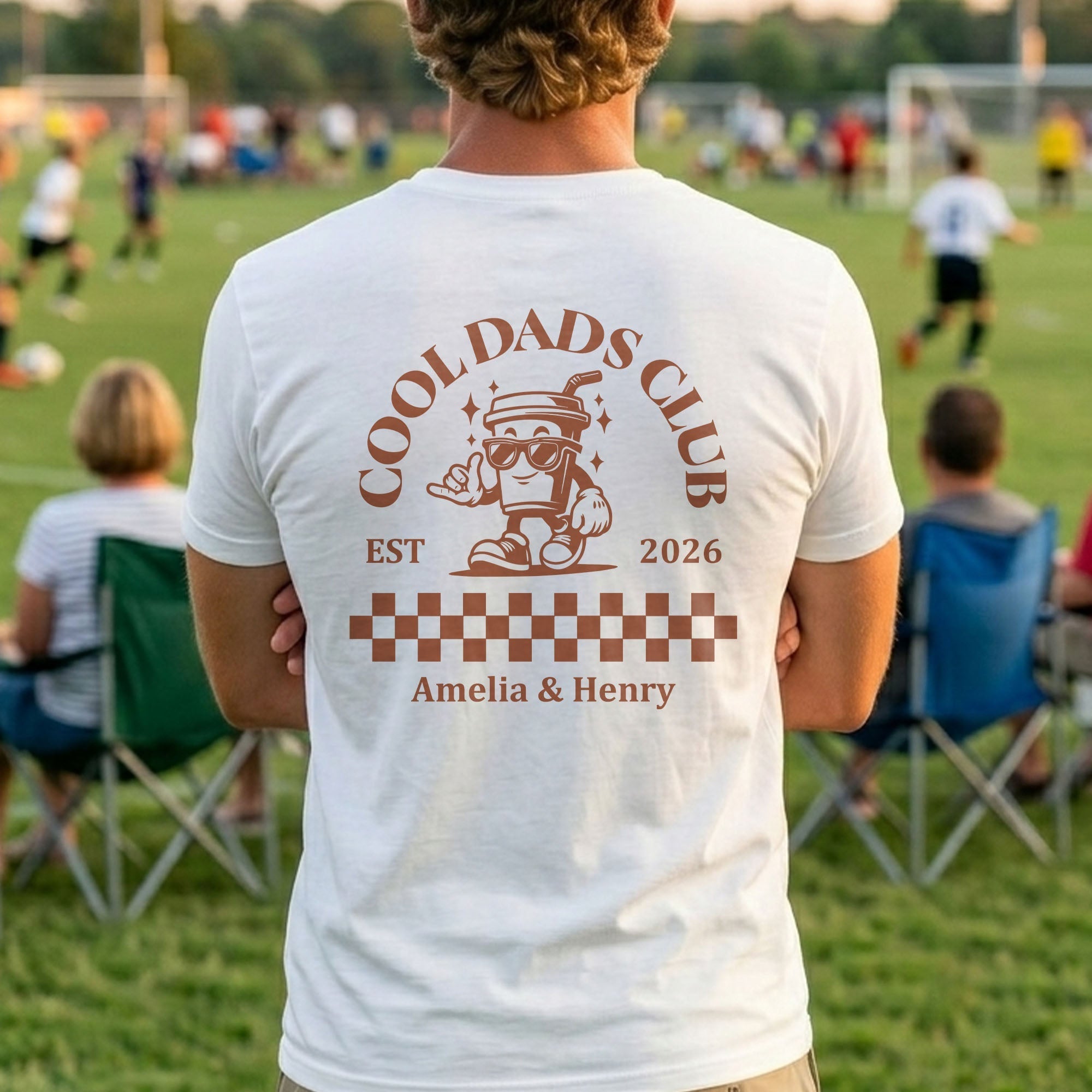 Personalized Cool Dads Club Custom T-Shirt Gift for Dad