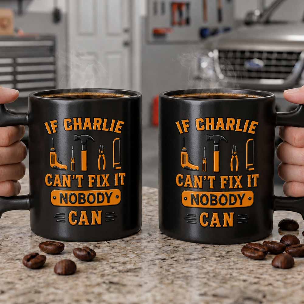 Personalized Wrench Handle Coffee Mug Custom Gift for Dad