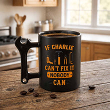 Load image into Gallery viewer, Personalized Wrench Handle Coffee Mug Custom Gift for Dad
