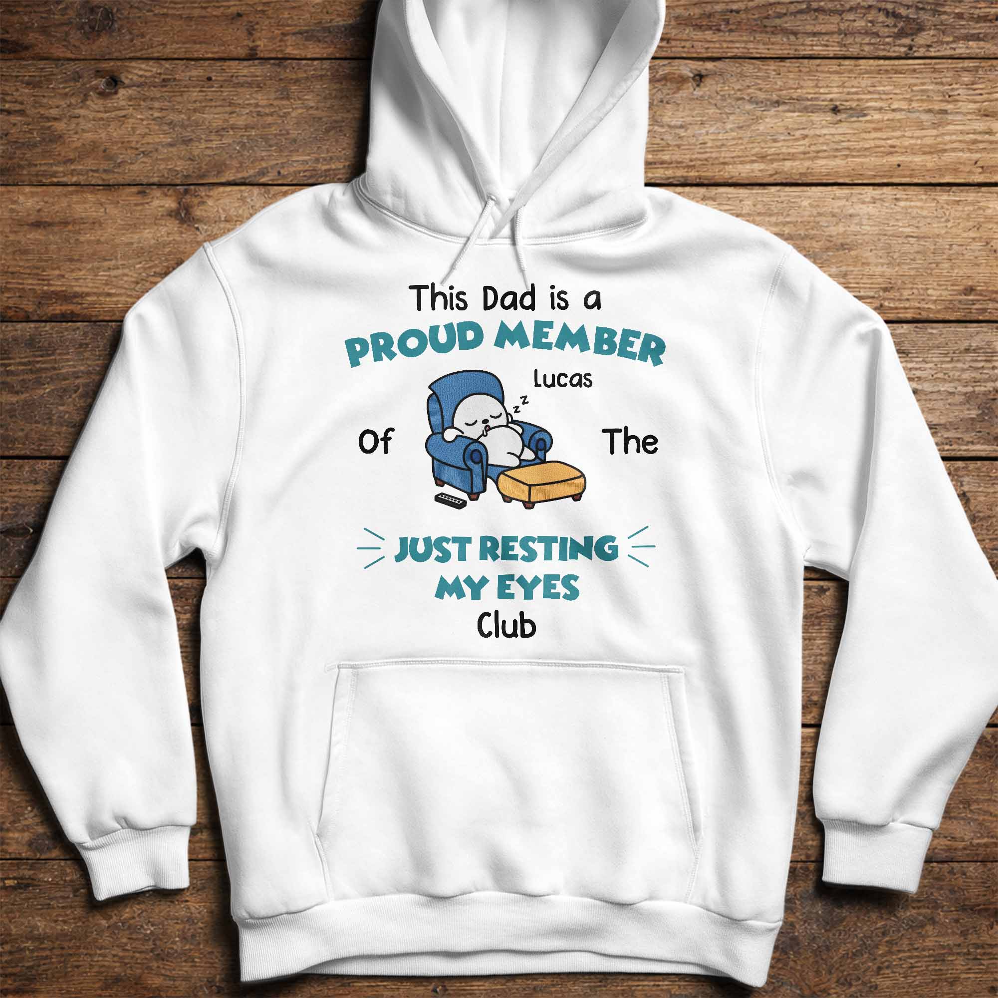 Personalized Just Resting My Eyes Club Tee for Dad Gift