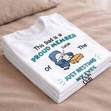 Load image into Gallery viewer, Personalized Just Resting My Eyes Club Tee for Dad Gift
