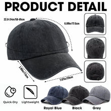 Load image into Gallery viewer, Personalized Washed Denim Cap Custom Year Gift for Dad
