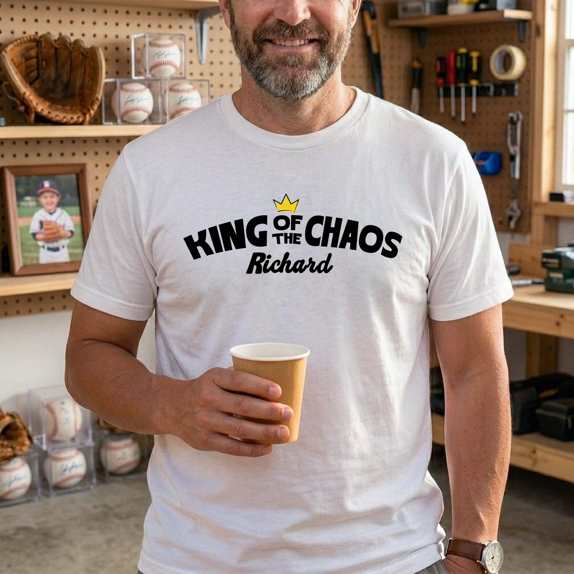 Personalized Custom T-Shirt for Dad | Unique Road Map Design