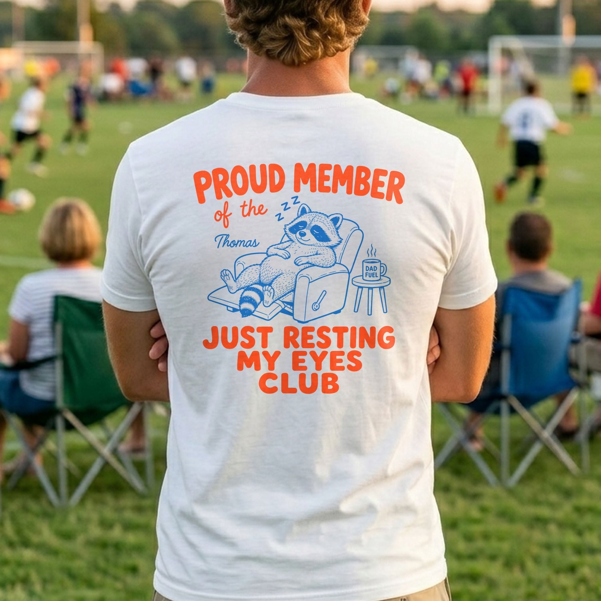 Personalized Just Resting My Eyes Club T-Shirt for Dad