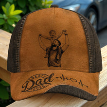 Load image into Gallery viewer, Personalized Classic Cap Best Dad Ever Heartbeat Gift for Dad
