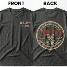 Load image into Gallery viewer, Personalized Custom T-Shirt for Dad with Raccoon &amp; Fries
