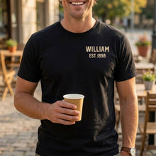 Load image into Gallery viewer, Personalized Custom T-Shirt for Dad with Raccoon &amp; Fries
