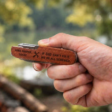 Load image into Gallery viewer, Personalized Wooden Multi Tool Custom Name Gift for Dad
