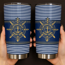 Load image into Gallery viewer, Personalized Nautical 20oz Tumbler Custom Name Gift for Dad
