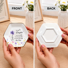 Load image into Gallery viewer, Personalized Hexagonal Jewelry Dish Custom Gift for Daughter
