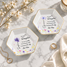 Load image into Gallery viewer, Personalized Hexagonal Jewelry Dish Custom Gift for Daughter
