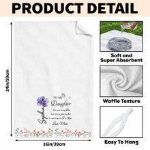 Load image into Gallery viewer, Personalized Kitchen Towel Custom Name Gift for Daughter
