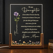 Load image into Gallery viewer, Personalized Acrylic Night Light Custom Name Gift for Daughter
