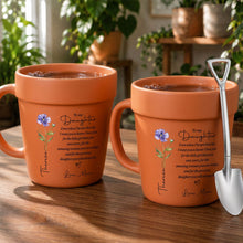 Load image into Gallery viewer, Personalized Plant Pot Ceramic Mug Custom Name Gift for Daughter
