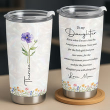 Load image into Gallery viewer, Personalized 20oz Stainless Steel Tumbler Gift for Daughter
