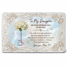 Load image into Gallery viewer, Personalized Aluminum Wallet Card Gift for Daughter Wedding Day
