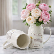 Load image into Gallery viewer, Personalized Ceramic Flower Vase Gift for Daughter Wedding Day
