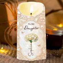 Load image into Gallery viewer, Personalized LED Candle Custom Name Gift for Daughter Wedding Day
