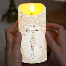 Load image into Gallery viewer, Personalized LED Candle Custom Name Gift for Daughter Wedding Day
