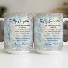 Load image into Gallery viewer, Personalized Edge-to-Edge Mug Wedding Gift for Daughter
